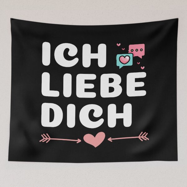Item preview, ICH LIEBE DICH  #LoveYou #Valentines designed and sold by AmazingEcraft.