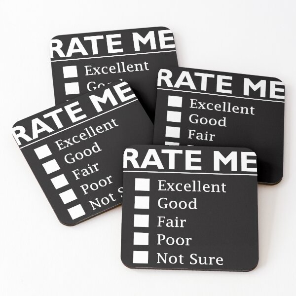 Item preview, Rate Me Checkbox Design. Excellent, Good, Fair, Poor, Not Sure.  designed and sold by BeeLynz.