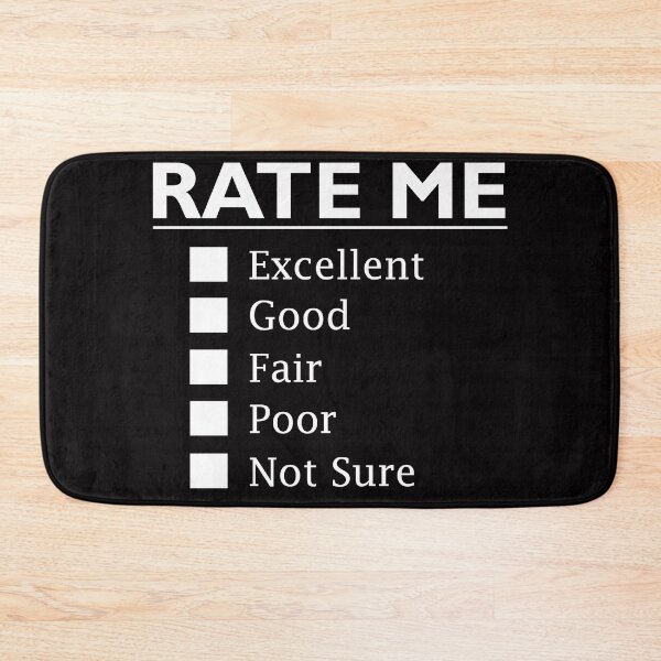 Item preview, Rate Me Checkbox Design. Excellent, Good, Fair, Poor, Not Sure.  designed and sold by BeeLynz.