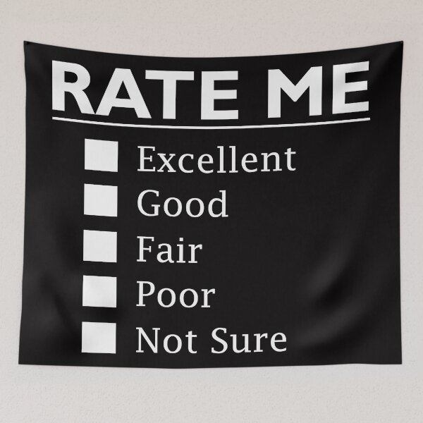 Item preview, Rate Me Checkbox Design. Excellent, Good, Fair, Poor, Not Sure.  designed and sold by BeeLynz.