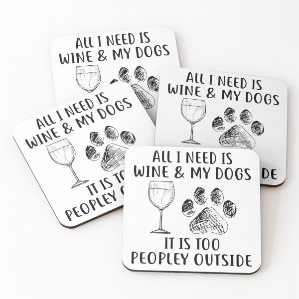Item preview, All i need is wine and my dogs designed and sold by linhkaphung.