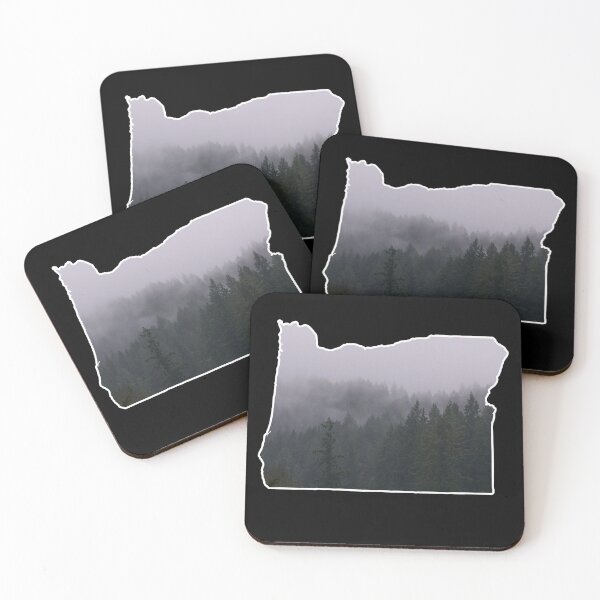 Item preview, Oregon State Design with Foggy Hills Photograph designed and sold by Bumblefuzzies.