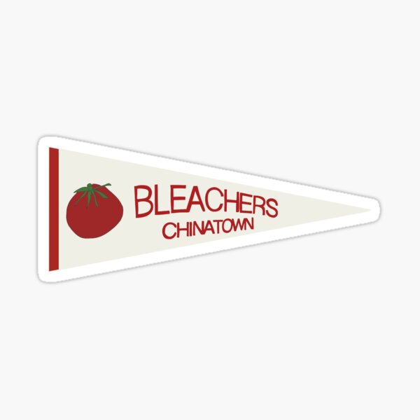"bleachers chinatown pennant " Sticker for Sale by itsrubii Redbubble