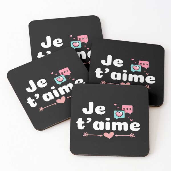 Item preview, JE T AIME #LoveYou #Valentines designed and sold by AmazingEcraft.