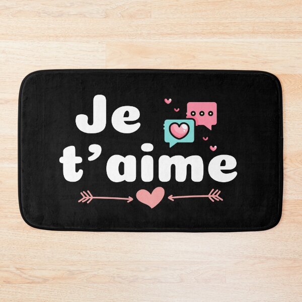 Item preview, JE T AIME #LoveYou #Valentines designed and sold by AmazingEcraft.