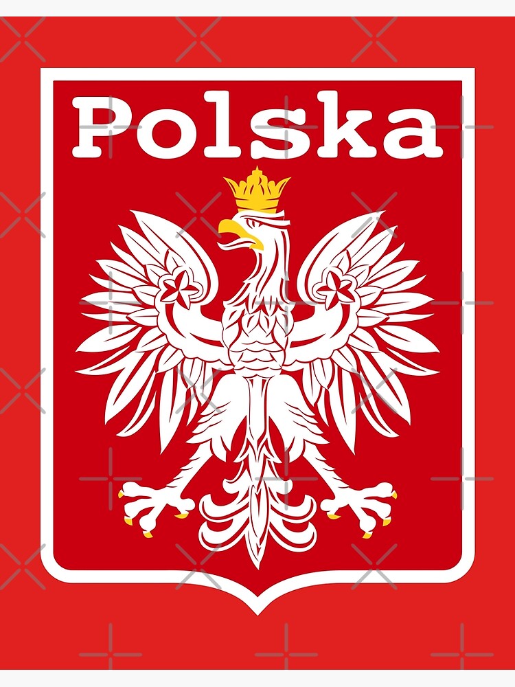 POLSKA Eagle // Retro Polish Poland Pride Art Board Print for Sale by  acquiesce13