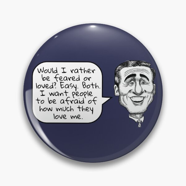 Item preview, The Office, Michael Scott: Feared or Loved? designed and sold by BatemanBranding.