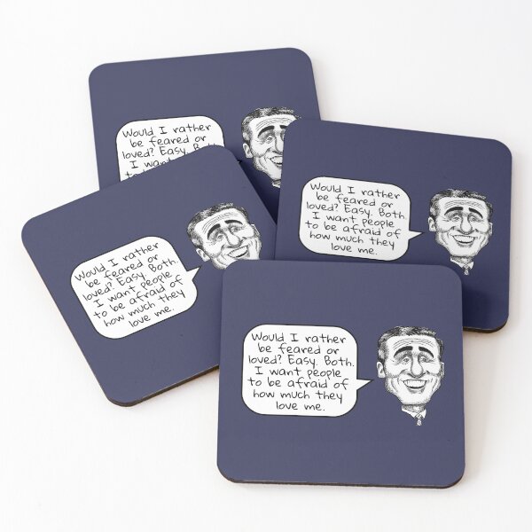 Item preview, The Office, Michael Scott: Feared or Loved? designed and sold by BatemanBranding.