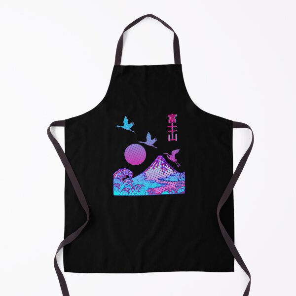 Item preview, Vaporwave Art - Fuji Yama Japan Otaku Kanji Japanese Herons Rising Pink Sun designed and sold by Hitagivapor.