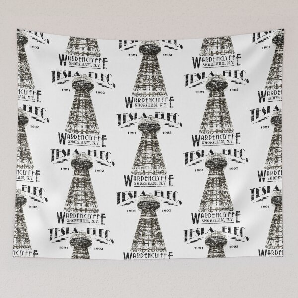 Item preview, Tesla Tesla Tower - Wardenclyffe weathered board distressed (2 of 2) designed and sold by Patentprints92.