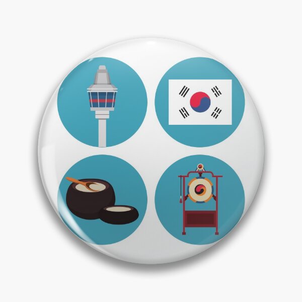 Item preview, South Korea flag, N Seoul Tower, Samgomu, medicine designed and sold by K-LetterCo.