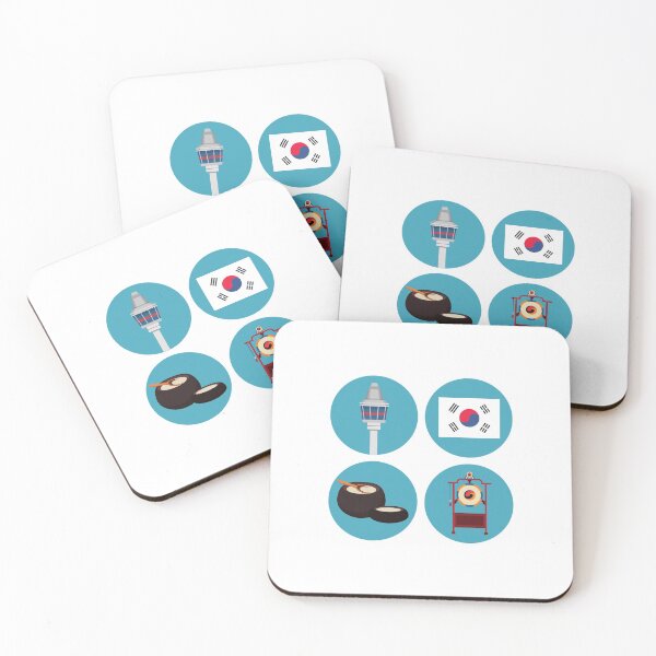 Item preview, South Korea flag, N Seoul Tower, Samgomu, medicine designed and sold by K-LetterCo.