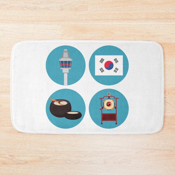 Item preview, South Korea flag, N Seoul Tower, Samgomu, medicine designed and sold by K-LetterCo.