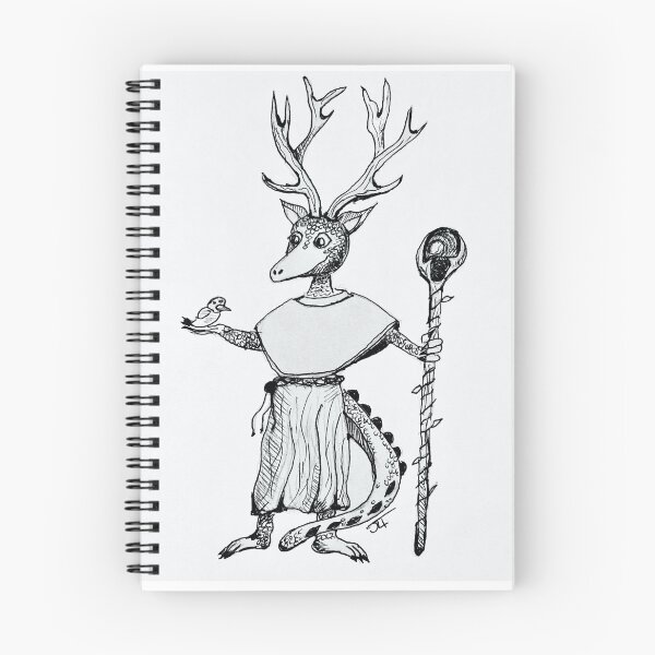 Aperçu de l'œuvre Kobold Druid inspiré par les Kobolds In Space ! TTRPG créée et vendue par BookOfJen.