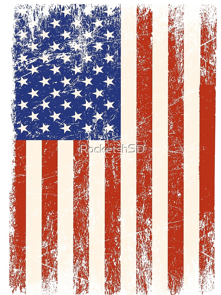 Thumbnail 3 of 3, Scarf, Distressed Star Spangled Banner Design designed and sold by RocketshSD.