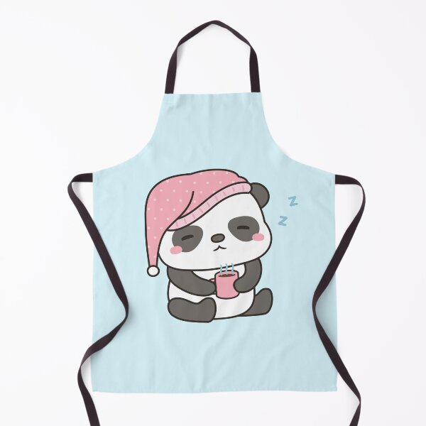 Item preview, Cute Sleepy Little Panda With Coffee and Nightcap designed and sold by rustydoodle.