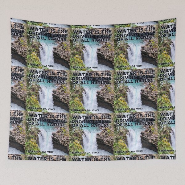 Item preview, Water is the Driving Force of all Nature- Leonardo da Vinci designed and sold by homesteadswag.