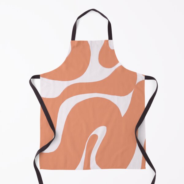 Item preview, mauve brown groovy 70's squiggle print designed and sold by SunwaveStickers.