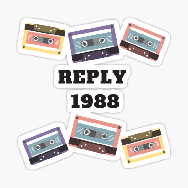 Reply 1988 Design Sticker