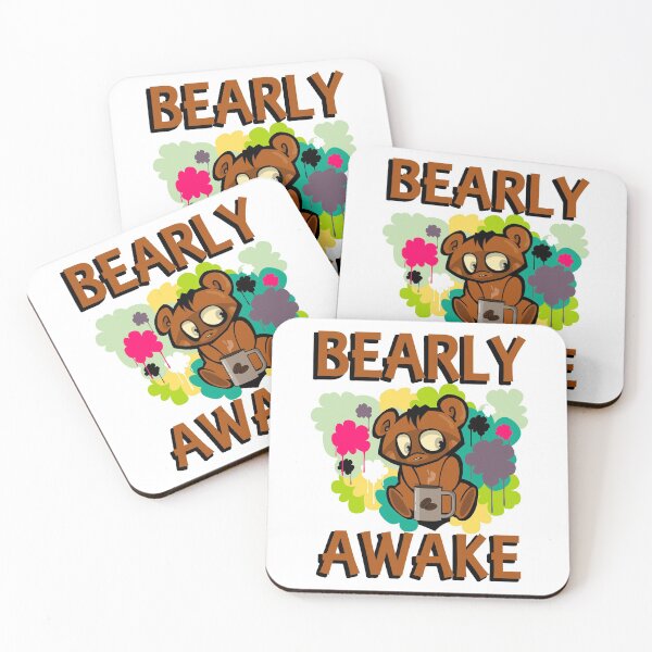 Item preview, Bearly awake - Brown Bear designed and sold by Forever-Design.