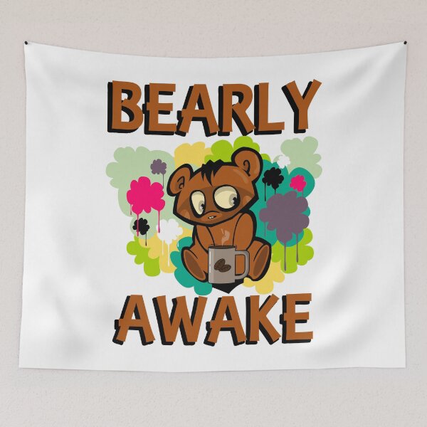 Item preview, Bearly awake - Brown Bear designed and sold by Forever-Design.