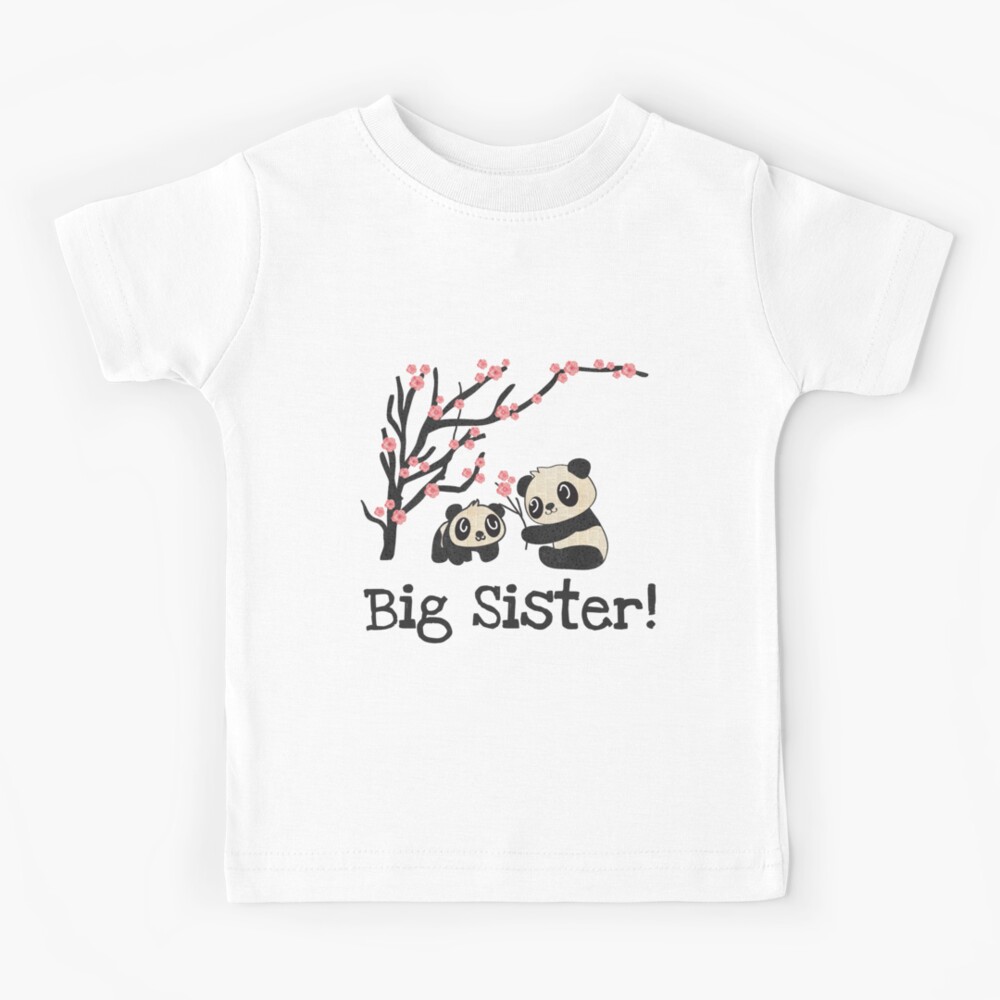 Panda Bears Big Sister Kids T-Shirt