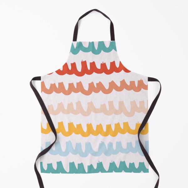 Item preview, colorful groovy boho aesthetic striped pattern designed and sold by SunwaveStickers.