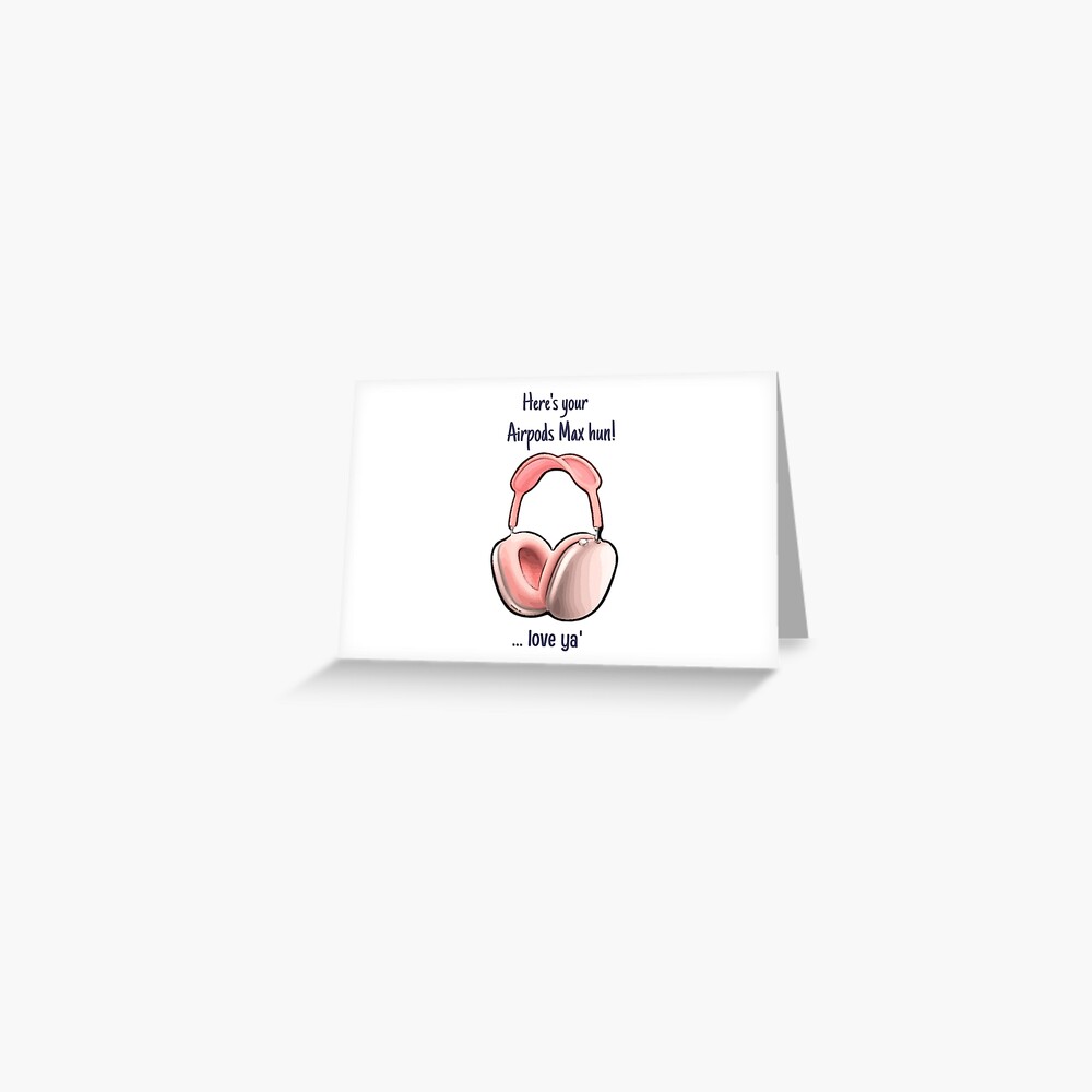 Airpods Max Gift Prank stickers - in ALL 5 colors Greeting Card