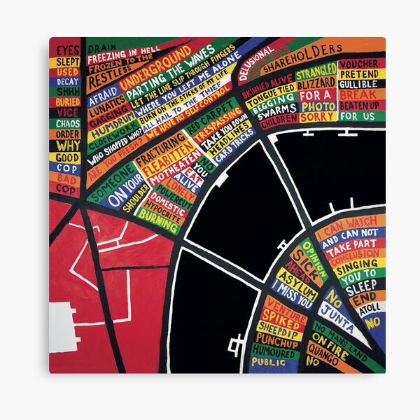 stanley donwood hail to the thief goods Canvas Print