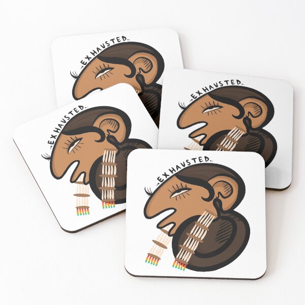 Item preview, exhausted ndn girl designed and sold by mohchwa.