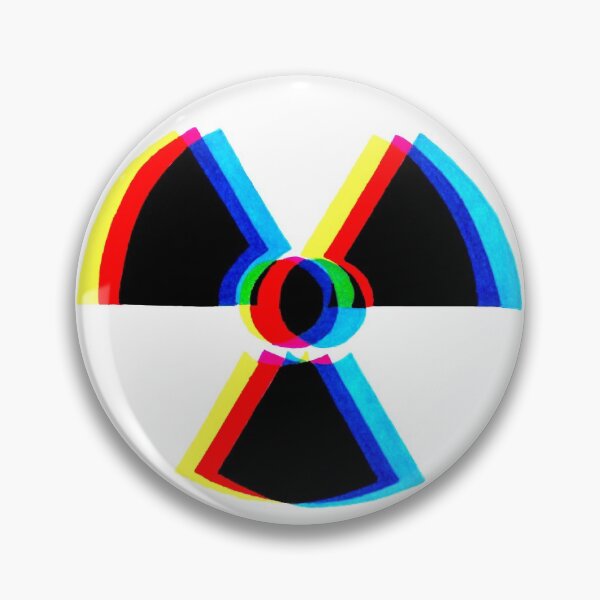 Item preview, Glitched radioactive symbol designed and sold by ak-bakes.
