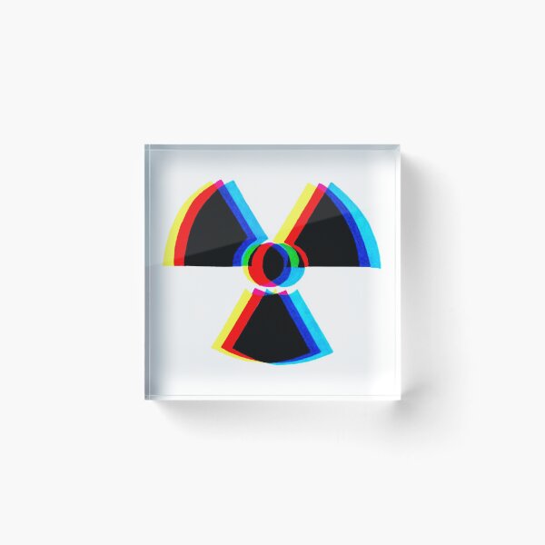 Item preview, Glitched radioactive symbol designed and sold by ak-bakes.