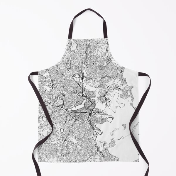 Item preview, Boston White Map designed and sold by multiplicitymap.