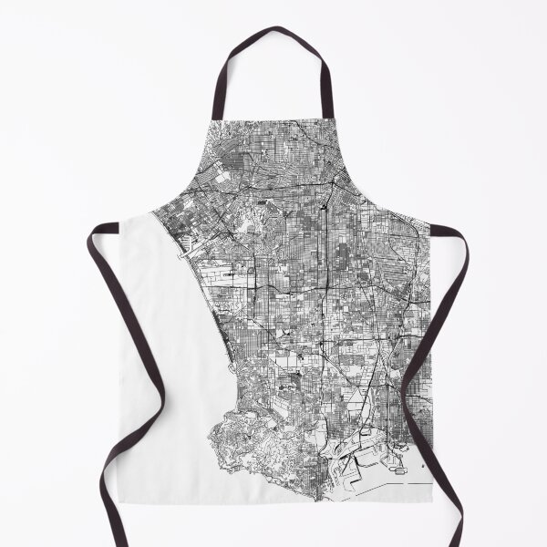 Item preview, Los Angeles White Map designed and sold by multiplicitymap.