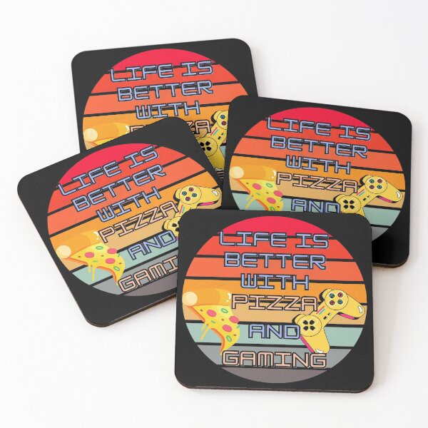 Item preview, Life Is Better With Pizza And Gaming designed and sold by StephenMollie.
