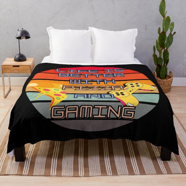 Item preview, Life Is Better With Pizza And Gaming designed and sold by StephenMollie.