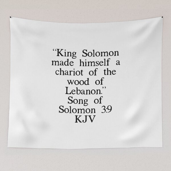 Item preview, Song of Solomon 3:9 KJV designed and sold by IBMClothing.