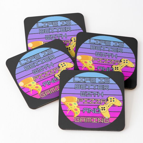 Item preview, Life Is Better With Pizza And Gaming designed and sold by StephenMollie.