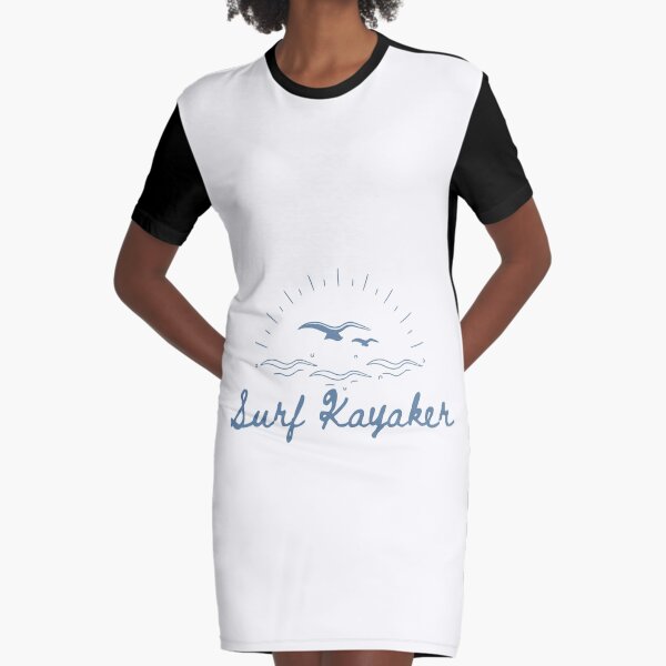 Surf Kayaker Graphic T-Shirt Dress
