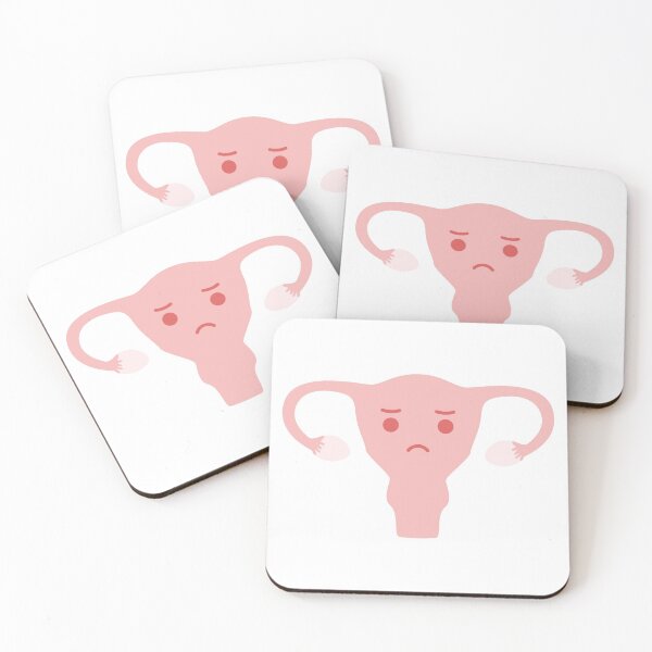 Item preview, Sad Female Reproductive System Smiley designed and sold by SimplyAdrienne.