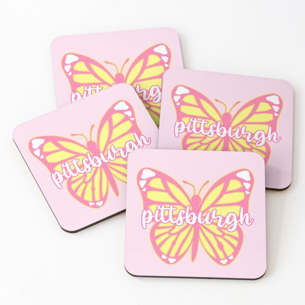 Item preview, pittsburgh peachy butterfly designed and sold by Julia Santos.