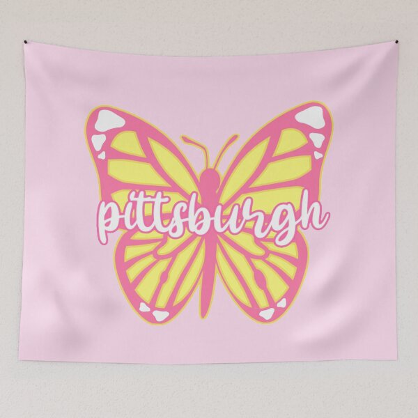 Item preview, pittsburgh peachy butterfly designed and sold by Julia Santos.