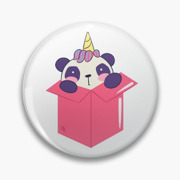 Item preview, Baby Panda Unicorn Box designed and sold by Cute and Funny Animal Art Designs.