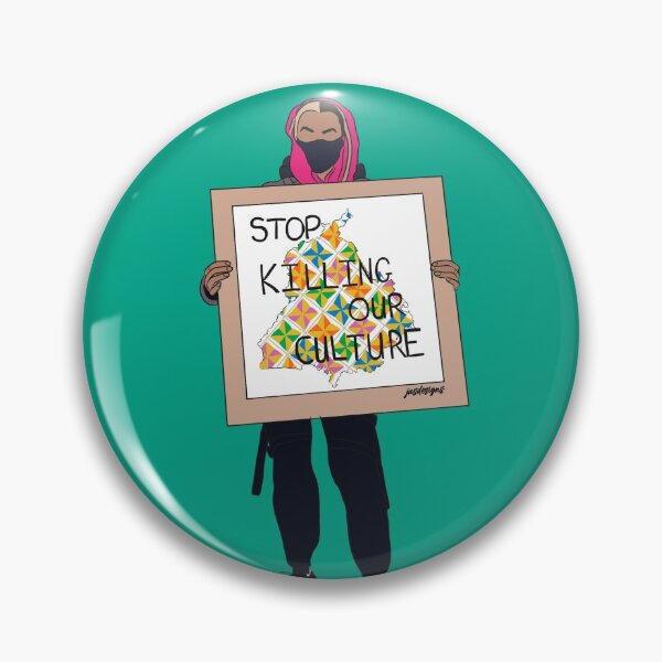 Item preview, stop killing our culture (teal background) designed and sold by jasleenM.