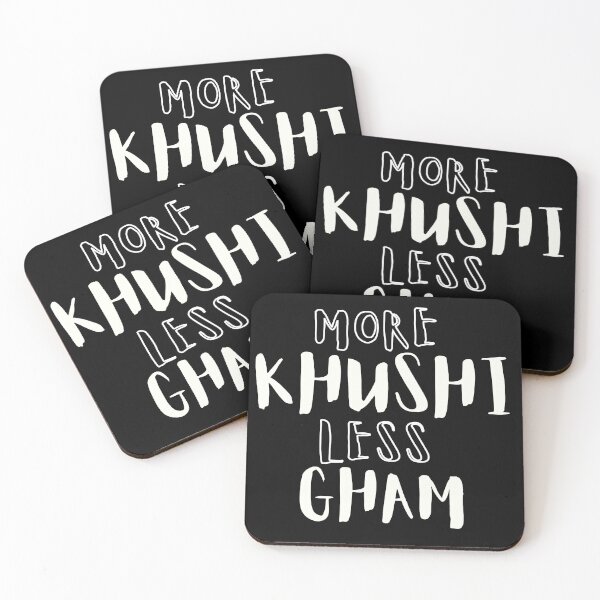 Item preview, MORE KHUSHI LESS GHAM designed and sold by BrownGirlMantra.