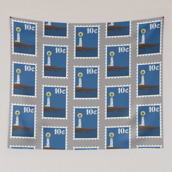 Item preview, Light house at night stamp designed and sold by tifft.