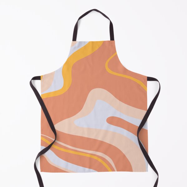 Item preview, groovy boho, pink and yellow marbled abstract print designed and sold by SunwaveStickers.