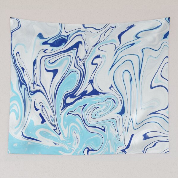 Item preview,  Classic Blue Marble Pattern- Liquid art designed and sold by shivani21061993.