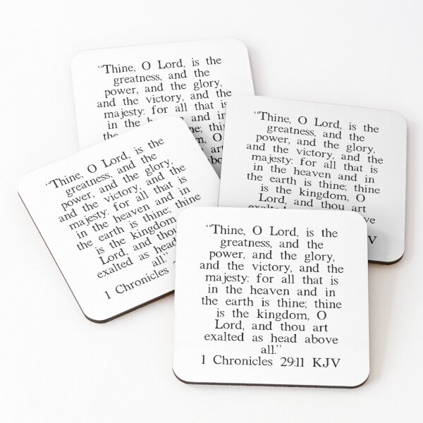 Item preview, 1 Chronicles 29:11 KJV designed and sold by IBMClothing.