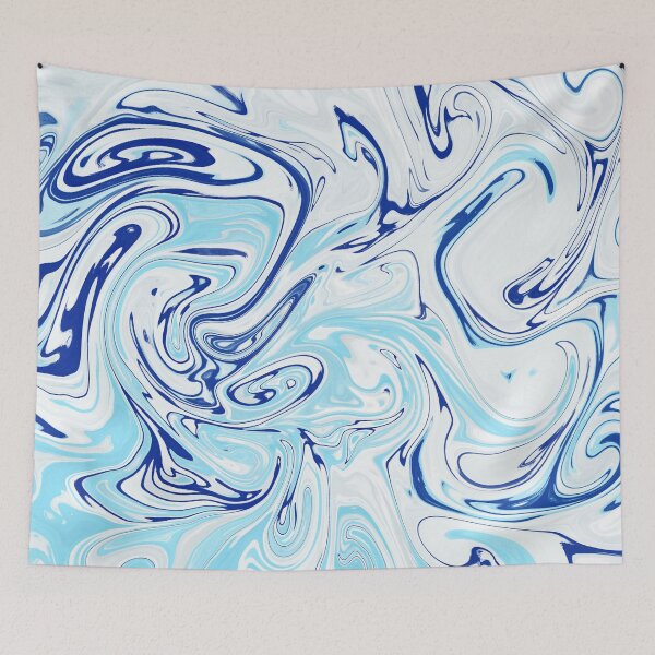 Item preview,  Classic Blue Marble Pattern- Liquid art designed and sold by shivani21061993.